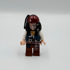 LEGO Pirates of the Caribbean Captain Jack Sparrow Cannibal 4182 Red Bandana