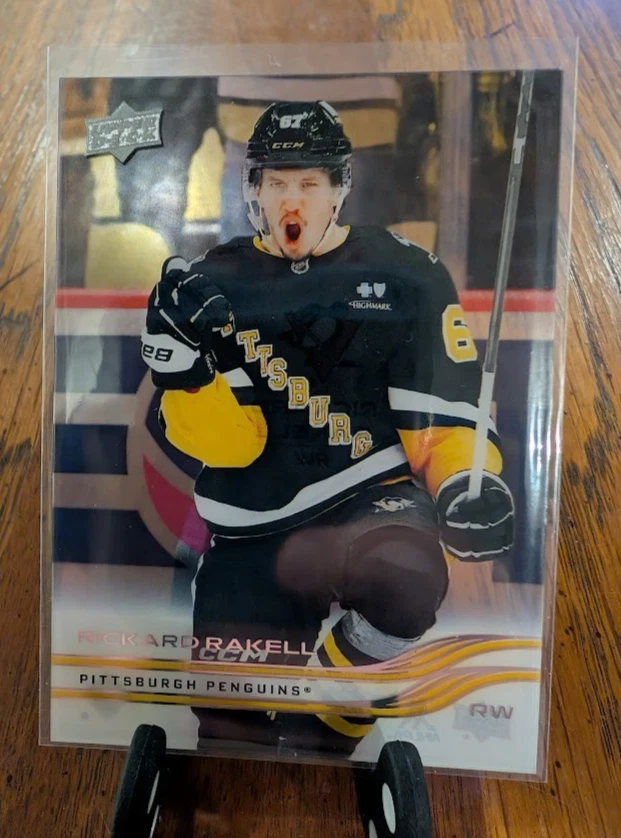 2025-26 UD Series 1 Rickard Rakell Clear Cut Pittsburgh Penguins 1:48 Packs - Image 1 of 2