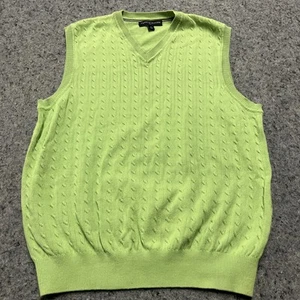 Tommy Hilfiger Golf Vest Men’s Medium Pastel Green 100% Cotton - Picture 1 of 7