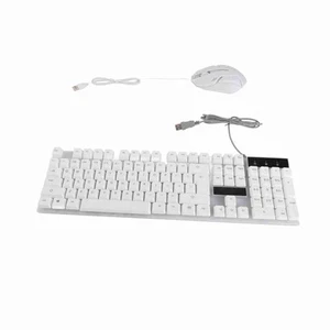 Keyboard And Mouse Combo 104 Keys RGB Backlit USB Wired Connection Keyboard M FY - Afbeelding 1 van 23