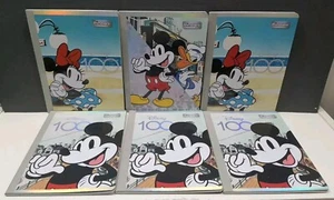 Posten 6 Disney 100 Jahre Mickey Schule Komposition Notizbücher je 50 Seiten Aufkleber  - Bild 1 von 13