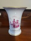 Pretty Vintage Pink &White German Hochst Vase...No 477