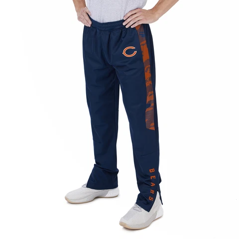 Zubaz NFL Men's Chicago Bears Track Pants W/ Camo Lines Side Panels Cover