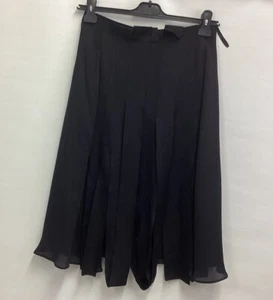 FENN WRIGHT MANSON SILK RIBBON PANEL LINNED BLACK SKIRT SIZE10 - Picture 1 of 8