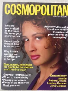 COSMOPOLITAN FEB 1988 - ALEXANDRA - DI NIRO - LINDSAY DUNCAN - JOHN GALLIANO - Foto 1 di 1