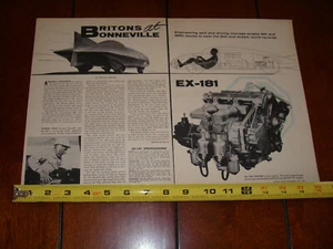 1957 MG BONNEVILLE SALT FLATS ORIGINALARTIKEL - Bild 1 von 4