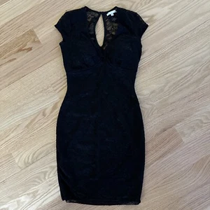 Women Homecoming Formal Black Lace Cocktail Fitted Party Dress With Bra Size XS - Picture 1 of 22