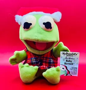 Peluche Kermit 1987 de colección/raro The Muppets McDonald's Presents Jim Henson's - Imagen 1 de 5