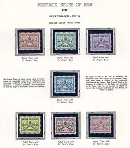VATICAN 1929-1957 COMPLETE COLLECTION OF 300 STAMPS ON 50 WHITE ACE PAGES - Picture 1 of 24