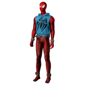 Traje de disfraz de Spider-Man Across the Spider-Verse Spider-Escarlata Spider-Cosplay Halloween - Imagen 1 de 30