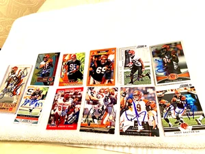 (Lote de 11) Firmado Max Montoya, Marvin Jones, Tim Krumrie etc. Tarjeta(s) Bengals - Imagen 1 de 4