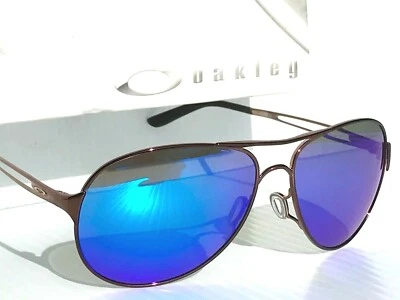NEW Oakley Caveat Dark Rose Gold w POLARIZED Galaxy Blue Sunglass 4054 - Image 1 of 4
