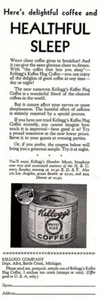 1931 Kellogg's Coffee: Healthful Sleep Vintage Print Ad - Picture 1 of 1