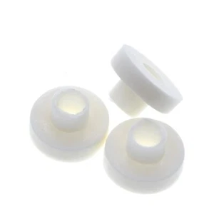 5 x Tabletas de aislamiento TO-220 Almohadillas de transistor circular M3 Buje Anillos de plástico - Imagen 1 de 1