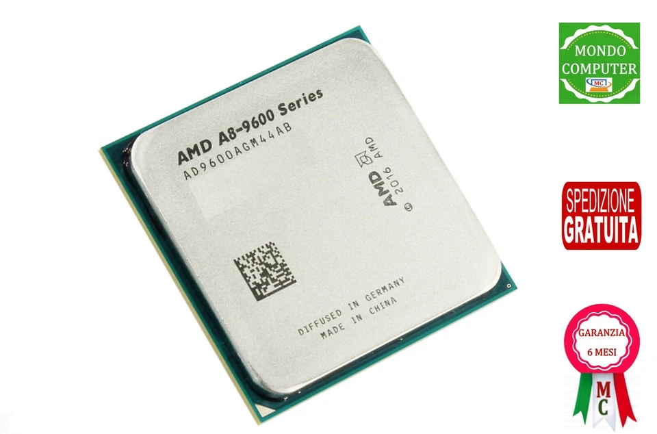 PROCESSORE SOCKET AM4 AMD PRO A8-9600 @ 3,10 GHZ - Immagine 1 di 1