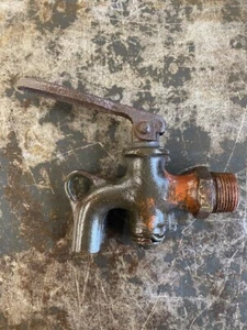 Vintage Gas Oil Barrel Spigot Valve Nozzle with Lockable Handle - Picture 1 of 2