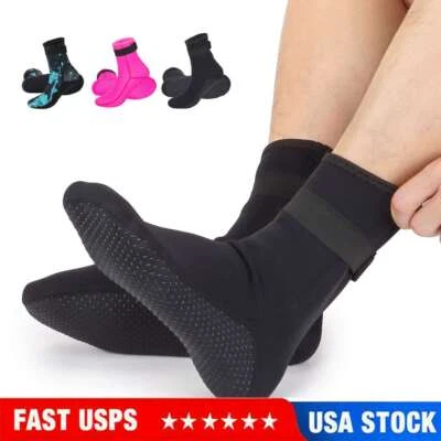 Water sports Swimming Scuba Diving Surfing Neoprene 3mm Socks Snorkeling Boots