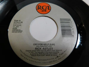 Rick Astley – Cry For Help 1991 7" Single 2774-7-R - Picture 1 of 4