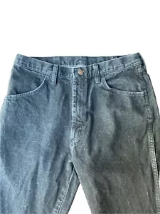 Vintage Rustler Jeans Men's Size 36 x 34 Black Made in USA - Picture 1 of 6