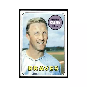 1969 Topps Wayne Causey Braves #33 - Picture 1 of 3
