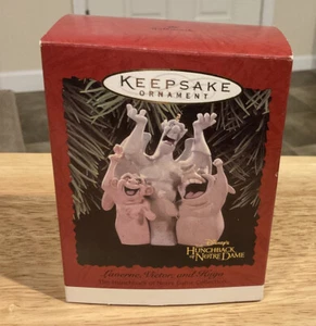 1996 Hallmark Keepsake Ornament Disney Hunchback of Notre Dame 3 Gargoyles NIB - Picture 1 of 2