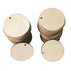 Wooden Round Discs Blank Wood Slices Circles Cutouts For Diy Crafts Ornaments