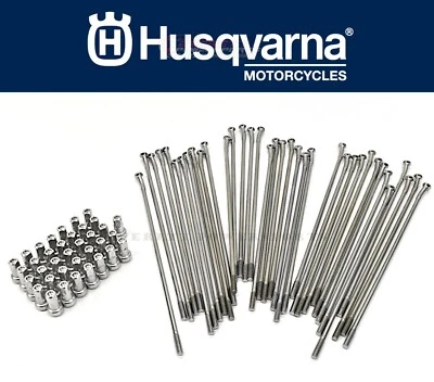 Rear 18" Wheel Spoke Set FE FX TE TX 125-501 Husqvarna 32 Spokes Kit Y236 A - Image 1 of 4