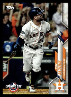 2020 Topps Opening Day Jose Altuve   89 Houston Astros - Image 1 of 2