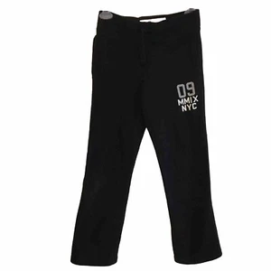 Aeropostale Boys Sweat Pants Black Size 8 Fleece Lined Elastic Drawstring Waist - Picture 1 of 8