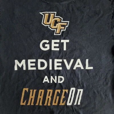 UCF Knights Get Medieval and Charge On Black T-Shirt Adult S  - Image 1 of 4