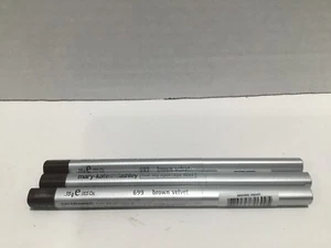 Mary-Kate and Ashley Line My Lips Brown Velvet Set of 3 - Picture 1 of 1