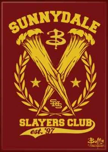 Buffy The Vampire Slayer Sunnydale Slayers Club Logo Refrigerator Magnet F88 - Picture 1 of 1