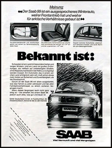 Saab 99....... originale Werbung aus 1975 - Picture 1 of 1