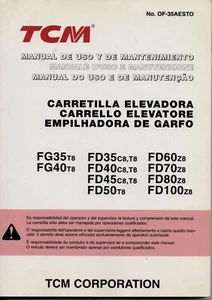 TCM FGT8 / FDT8 / FD60Z8 / FD70Z8 /FD80Z8 / FD100Z8 Manuale uso e manutenzione - Foto 1 di 1