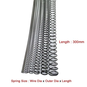 Length 300mm Compression Spring Pressure Springs OD 2-35mm Wire Dia 0.3mm-2.0mm - Picture 1 of 5