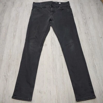 Men’s Volcom Brand Jeans 2x4 Tapered Skinny Fit Black Stretch Denim Size 32 - Image 1 of 4