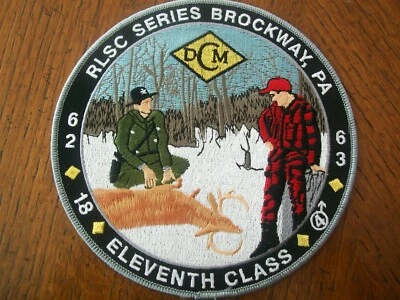 4 " 1962-1963 11TH CLS. WHITETAIL BUCK PATCH HUNTER & WARDEN IN 1960"S CLOTHING - Image 1 of 2