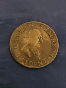 Andrew Jackson 1834 campagna elettorale democratica gettone moneta emissione originale medaglia - Foto 1 di 4