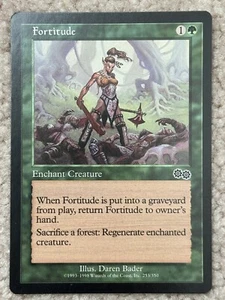 MTG Fortitude URZA'S SAGA NM GREEN Magic the Gathering - Picture 1 of 1