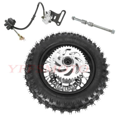 Conjunto de freno de disco de llanta de neumático de rueda trasera 3,00-10 para CRF50 PW50 DRZ70 Coolster SSR Foto 1 de 4