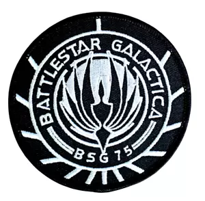 DELUXE Battlestar Galactica BSG-75 S/W 3,75" Uniform Patch - Versand aus USA - Bild 1 von 1