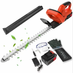 21 Volt 22-in Cordless Electric Hedge Trimmer Dual Auction Blade w/3.0Ah Battery - Picture 1 of 18