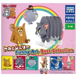Tom & Jerry Funny Art Best Selection Capsule Toy Complete 6 Types set Gacha - Picture 1 of 1
