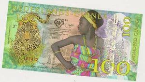2016 Netherlands Guinea 100 Gulden~ Priced Right! - Picture 1 of 2