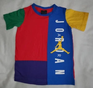 Kids Nike Air Jordan T-Shirt Multi Color Size 4 - Picture 1 of 4