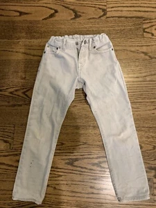Gap kids', girls / boys light grey corduroy pants (size 7 slim) - Picture 1 of 8