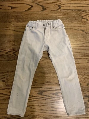 Gap kids', girls / boys light grey corduroy pants (size 7 slim) - Image 1 of 4