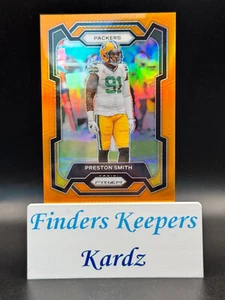 2023 Prizm Football PRESTON SMITH Orange Prizm #114/249~Packers - Picture 1 of 2