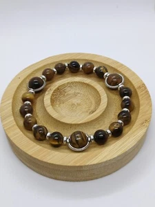 Elegante Pulsera de Ojo de Tigre. Energía y Estilo en Cada Detalle - Imagen 1 de 5