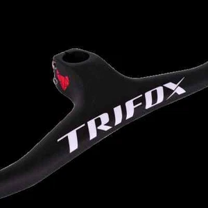 MTB Bicycle Riser -17/2 Degree One-shaped Integrated Handlebar with Stem - Picture 1 of 39